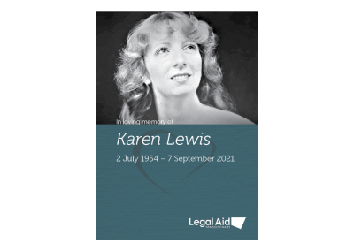 Memorial Booklet: Karen Lewis